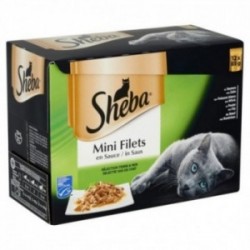 Sheba Mini Fillet Sauce Sel Poisson 4x85g 